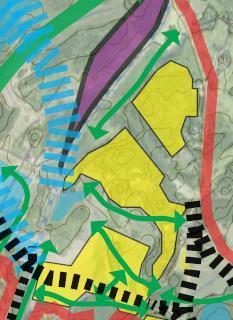 3.2.7 Ubby/Molnby 1-3 Området (gult) antas utvecklas i minst 3 etapper.