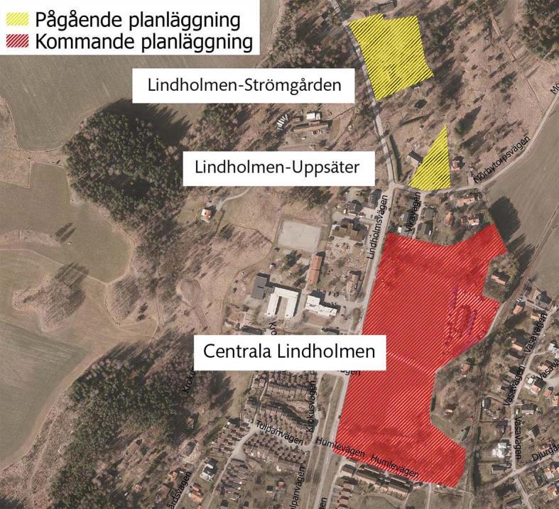 3.4.5 Lindholmen-Uppsäter Fastigheten bedöms kunna inrymma ca 10 småhus i grupp.