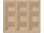 Edge Natural Oak Modulbokhylla (NO) Toppskiva 1-sektion 45B x 38D x 1H Art nr 7T1NO Vitrin låg 1-sektion 45B x 38D x 38H Art nr 7V11NO Vitrin 1-sektion 45B x 38D x 72H Art nr 7V12NO Vitrin hög