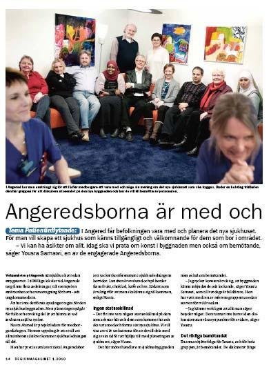 Regionmagasinet Genomslag: Uppslag i Regionmagasinet