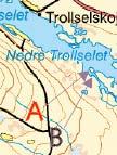 3.2.3 Nedre Trollselet Övre (7328210-1658387) Figur 3 visar elfiskelokalen Nedre Trollselet Övre lokal i Sörgren, Piteälven 2007-08-20 nerifrån