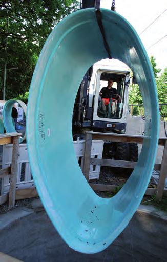 Även i temperaturer ner till -20 C kunde vårt team rengöra, inspektera och renovera sifonerna och installera upp till 300 m långa ersättningar med en diameter av 800-1400 mm.