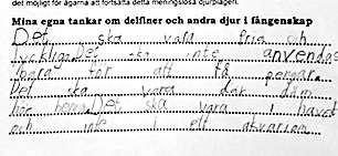sidan är ett akvarium inte "delfinens rätta element", skrev en annan och många höll med.
