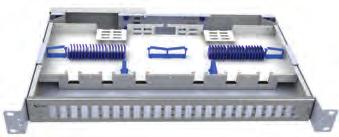 ODF-system LightMate LightMate ODF 19" 24xSC D 1U, utdragbar Utdragbar ODF-enhet med komplett inredning för skarvning och fibersling.