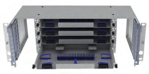 Skarv- och termineringsboxar TightPack och skarvmagasin för stativ TightPack Levereras komplett med fiberstyrning och skarvhållare. Passar till traditionell kabel, mikrokabel och mikrodukter.
