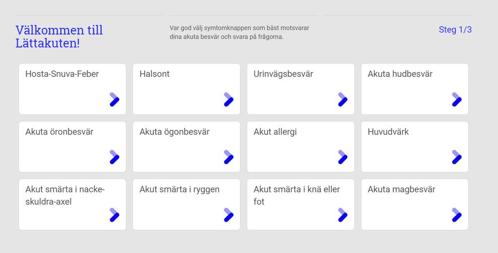 Pekskärm i väntrummet
