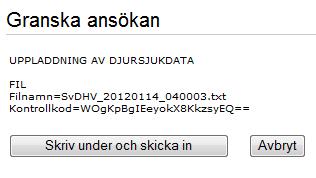 En beskrivning av kontrollerna finns i avsnitt 2.4. Filen måste rättas innan det går att skicka in den.