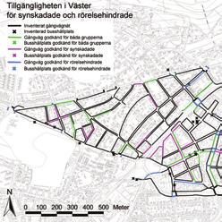 Väster: Även i Väster kan alla busshållplatser ges godkänd standard med hjälp av enkla åtgärder.