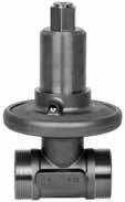 gänga (svets-, gäng- och flänsnipplar) Fläns Beställning Exempel: Differenstrycksregulator, returmontering, DN 65, k VS 32, PN 16, inställningsområde 0,2 0,4 bar, t max 120 C, fläns 1 AHP DN