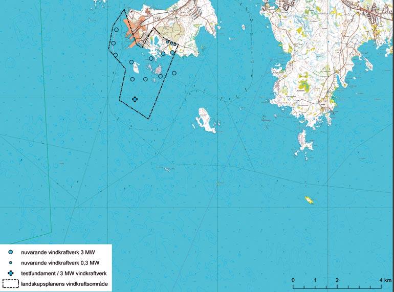 2.3 Projektalternativ I den här MKB granskades följande alternativ: Alternativ 0: Projektet genomförs inte. Den nuvarande 30 MW vindkraftsparken i Ajos fortsätter sin verksamhet med 10 kraftverk.