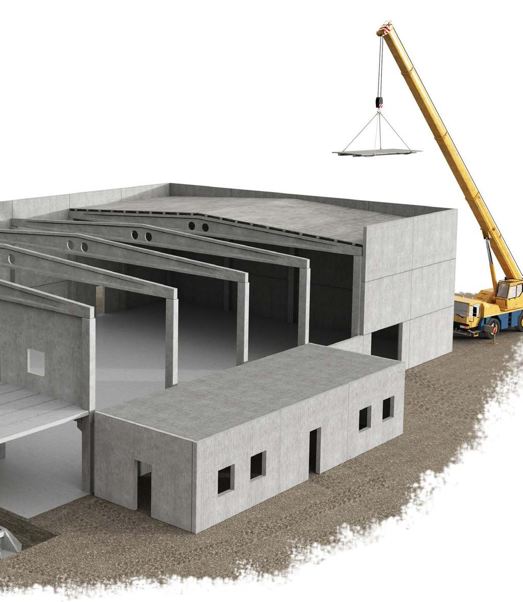 Innervägg i betong En prefabricerad innervägg i betong har bra passform och