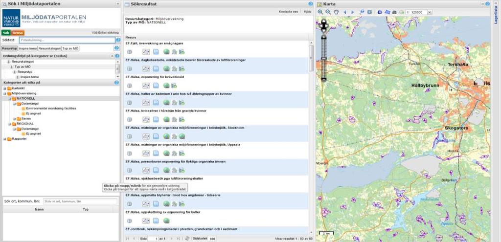 NATURVÅRDSVERKET 4(8) Avancerad sökning Avancerad sökning aktiveras genom att markera texten Välj Avancerad sökning i den översta delen av sökpanelen.