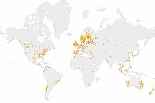 Fördelning av Fireflys system i världen Finansiella och operativa mål Fireflys finansiella och operativa mål syftar till att stärka bolagets globala ställning i branschen för preventiva