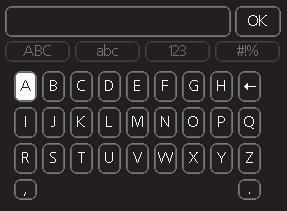 2 Olika tangentbord ekonomi normal lyx I vissa menyer där text kan behöva matas in finns det ett virtuellt tangentbord.