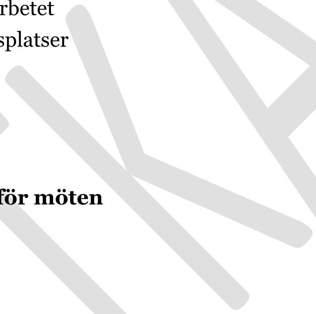 Implementering 4 Chefer 5 Uppföljning 5 Bilagor 5 Bilaga 1 Riktlinjer för möten 6 Syfte 6 Motiv 6 Ansvar