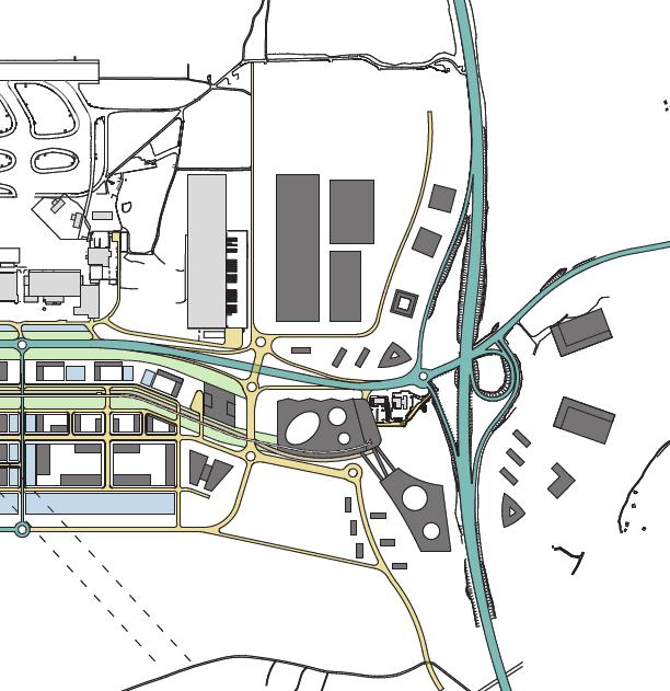 Terminal Parkering Parkering/ Transporter till flygplatsområdet Figur 5. Planerat gatunät inom Airport City (Swedavia).