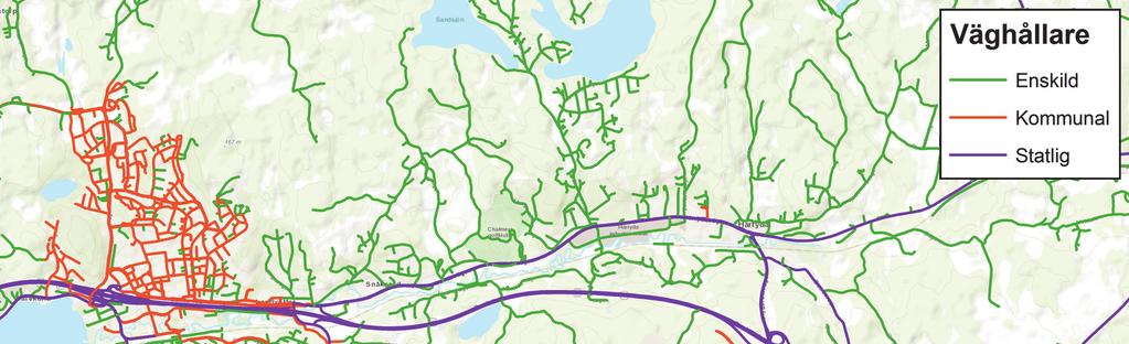 Vägar och Trafik Väg 40 Nuvarande förhållanden Väg 40 är en viktig nationell transportled för långväga gods och persontransporter samt en betydelsefull regional vägförbindelse och pendlingsstråk