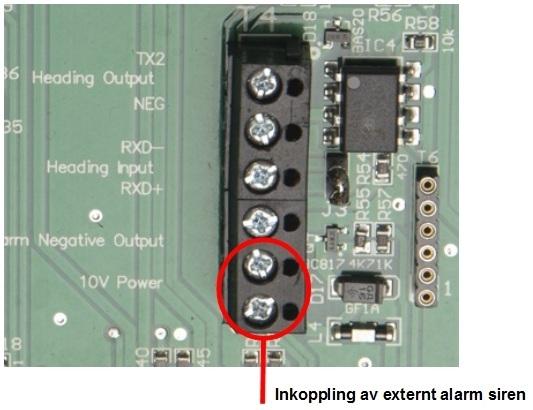 manual. Inkoppling av Sekundärt Styrdon Det går att ansluta en extra manöverpanel, rattnav, styrspak eller fjärrkontroll till AP4.