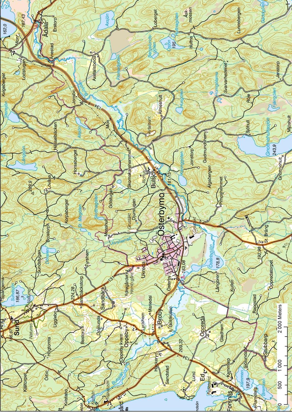 1-2 16 4 5 7-11 17 12 18 13 19 15 14 Figur 2a. Karta övre Bulsjöån.