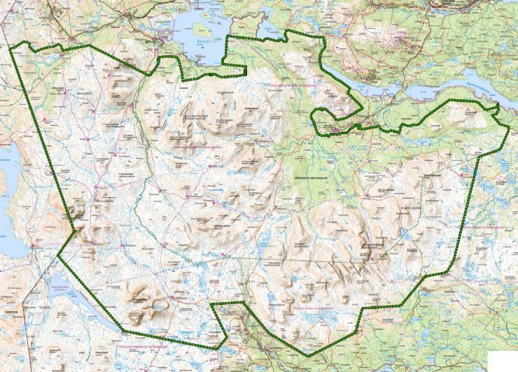 NATURVÅRDSVERKET 7(18) förutsättningar för att utvidga området något i öster 10. Även andra, mindre, justeringar av gränsen kan bli aktuella. Fig 2. Preliminär gräns för nationalparken.