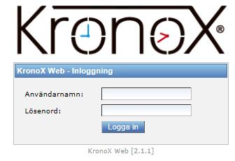 Installera klienten/logga in (Version 1.4-2.1) Välj ditt lärosätes specifika webbadress för att komma till KronoX inloggning.