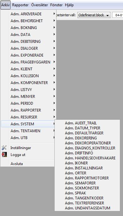 Adm. SYSTEM Under Arkiv > Adm.
