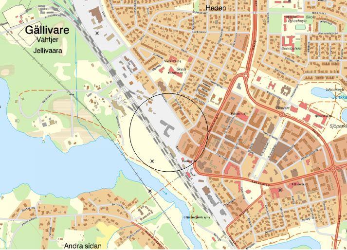 1. INLEDNING 1.1 Bakgrund och syfte Gällivare kommun har påbörjat ett arbete med en detaljplan för att skapa ett nytt bostadsområde i centrala Gällivare, nära järnvägsstationen.