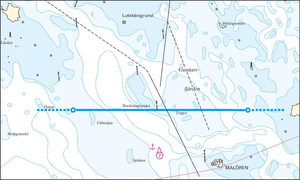Lu1 - Malören 1 ) Malören 65 34,60 N 023 13,00 E 65 34,60 N 023 37,20 E Malören -