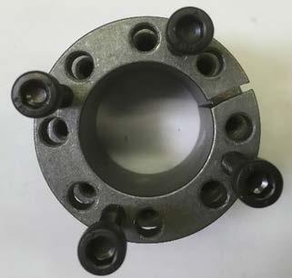 wheel on the side of the shaft at the same time. The taper lock is held together by 6 or 8 bolts (depending on the model).