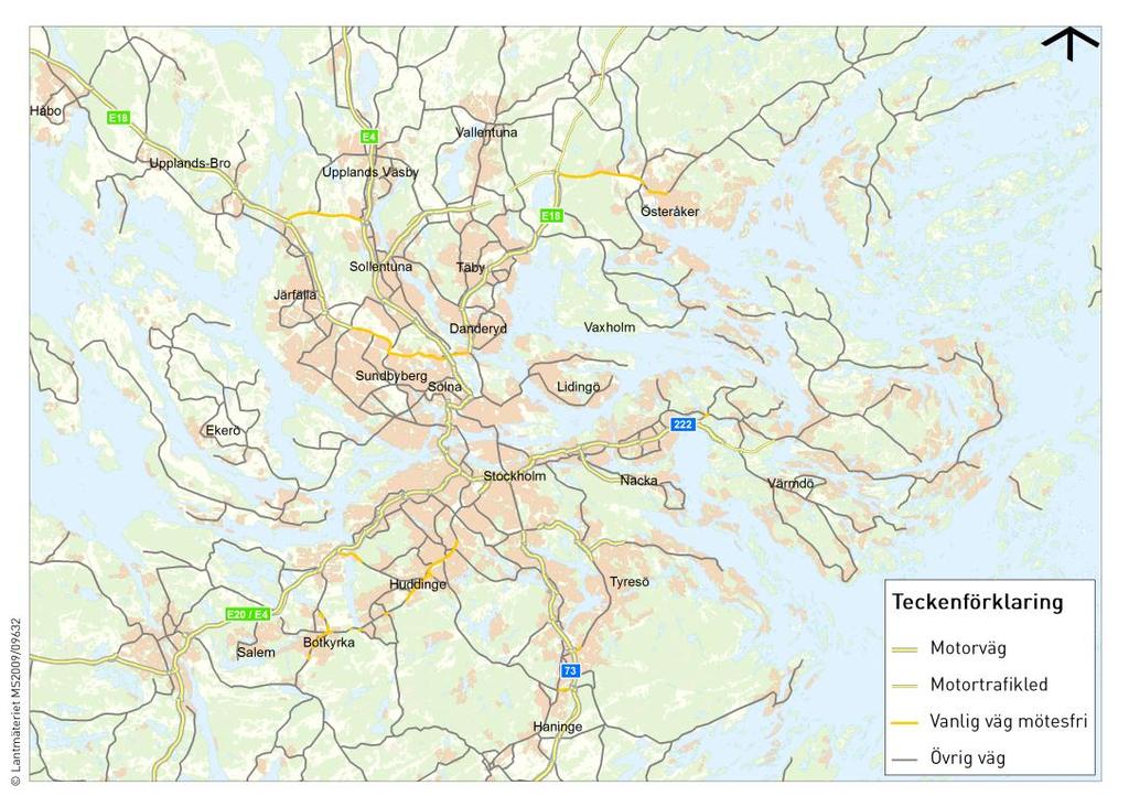 Fördelningen av bostäder och arbetsplatser skiljer sig också åt mellan de olika kommunerna. Nacka, Värmdö och Lidingö har en mer bostadsorienterad bebyggelse.