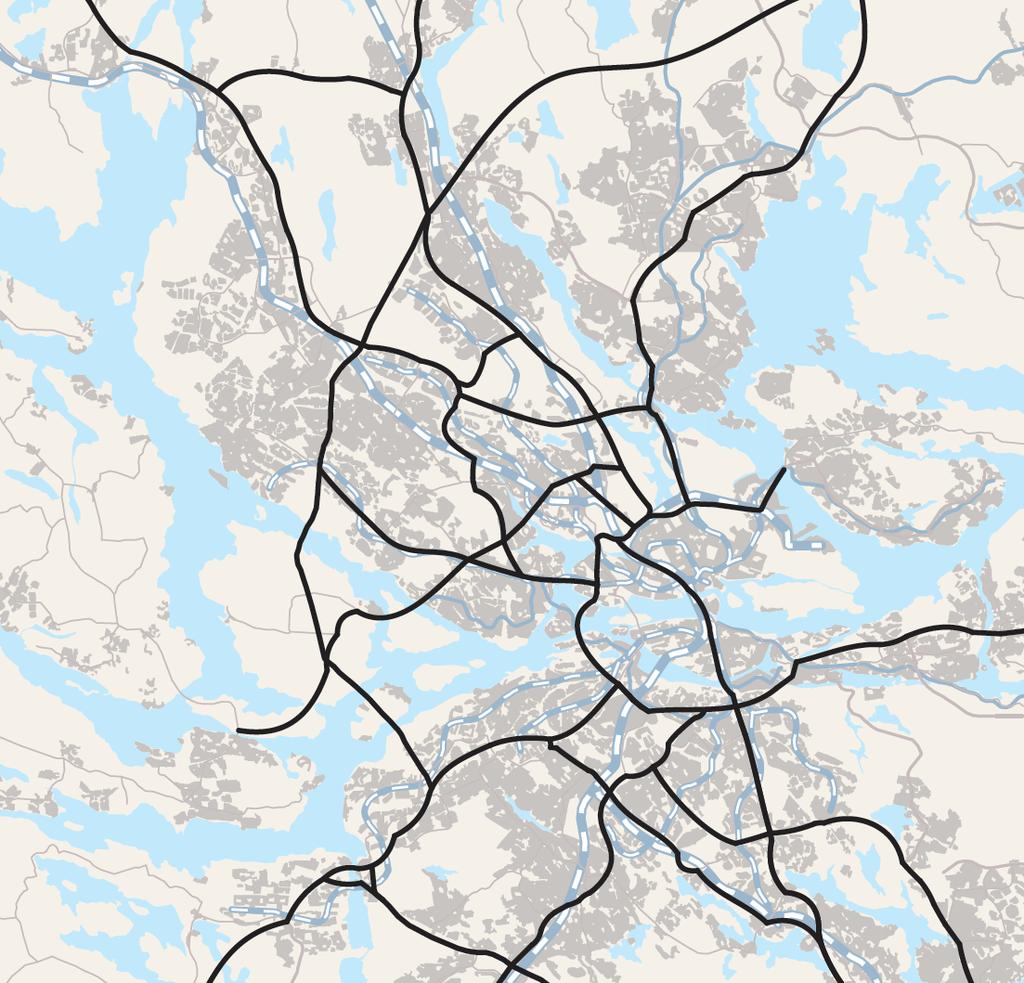 På samma sätt som Skurubron är den enda vägförbindelsen mellan Stockholm och östra Nacka samt Värmdö är Lidingöbron den enda vägförbindelsen mellan Stockholm och Lidingö.