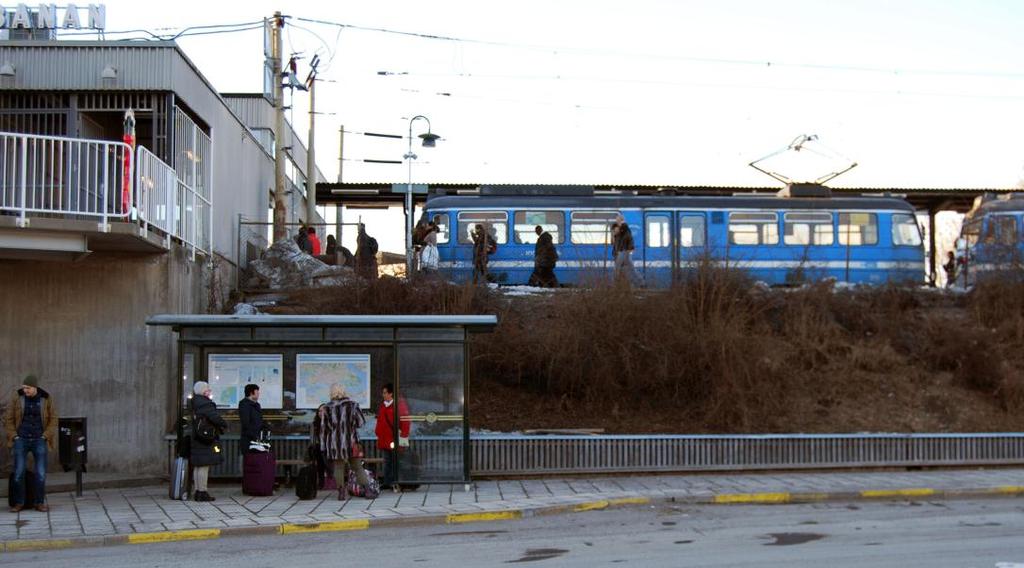 eller södra länsdelarna, all trafik är i princip riktad in mot Stockholm.