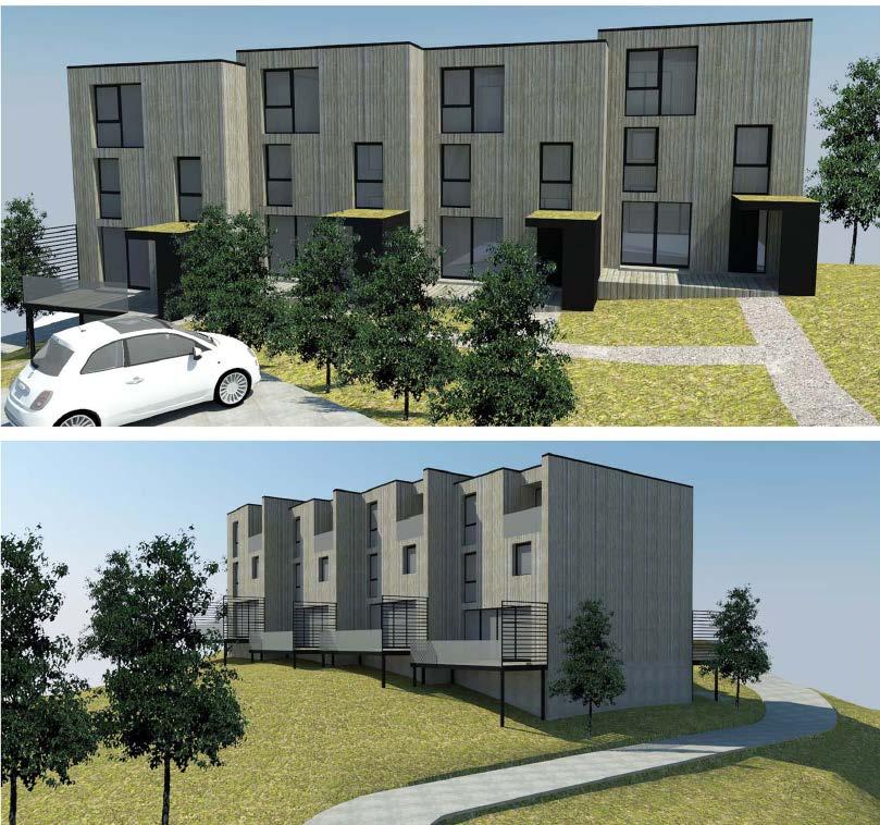 Planbeskrivning Solbrinken-Grundet 14 (40) Vid placering av ny bebyggelse lämnas generöst med förgårdsmark mot vägarna lämnas så att området uppfattas som ett bostadsområde i natur- och parkmiljö.