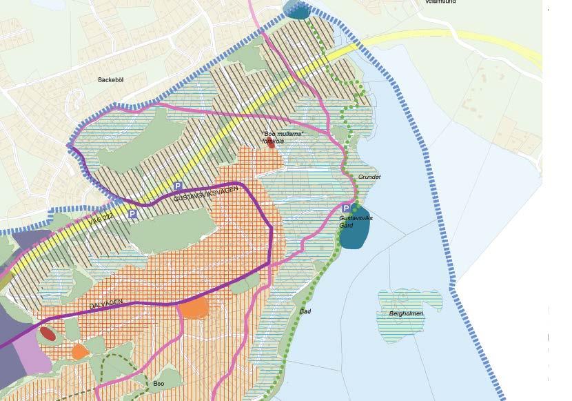 Planbeskrivning Solbrinken-Grundet 6 (40) Kulturmiljöprogram Kommunens kulturmiljöprogram, antaget 2011, pekar ut kulturminnet Villa Grundet med närmiljö som ett område av lokalt intresse för