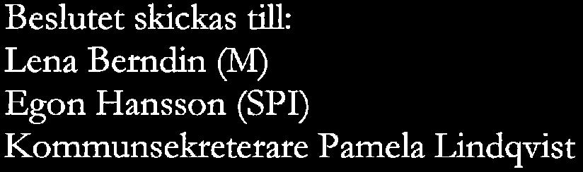 Lena Berndin (M) och l:e vice ordförande Egon Hansson (SPI) samt en tjänsteman från kanslienheten deltat i seminariet Val