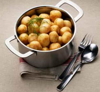 Kokt potatis Potatis Energi (kj) 340 Kolhydrater (g) 17 Energi (kcal) 80 Varav
