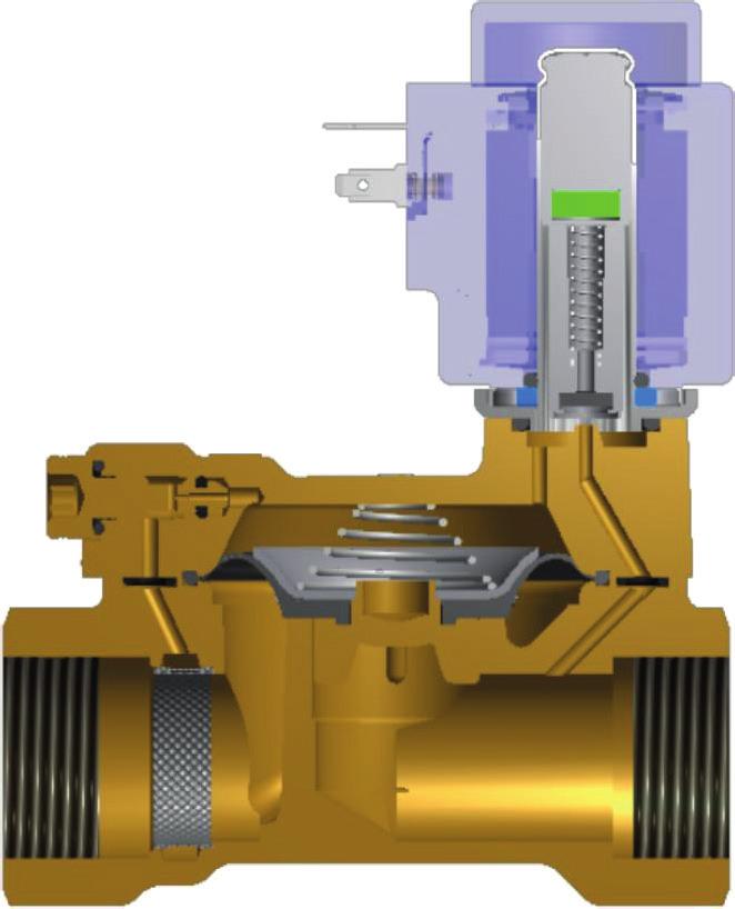 Funktion UN, latching 8 + Fig. a 7 När (minus) matas till vänster kopplingspin och + (plus) till höger (se fig. a) pressas ventilplattan ned mot pilotdysan (4) av ankarfjädern (2).