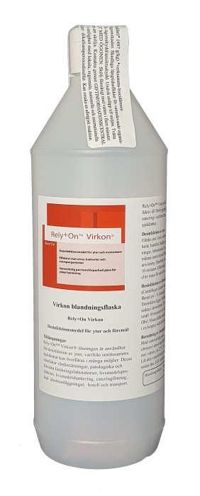 Rengöring och desinfektion Virkon I samband med användning av Virkon ska personalen använda nitrilhandskar.