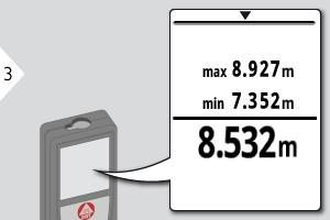 Används för bestämning av rumsdiagonal (maximalvärde) eller horisontallängder (minimivärde)