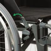 Smarta variationsmöjligheter med få inställningar gör rullstolen lätt att anpassa efter varje individ.