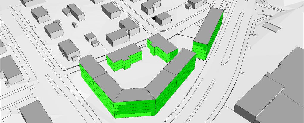 Elevation 2 < <= 2 <=161 161< <=8 8< <=161 161< <=8 8< > 55, 5 50, 5-55, 5 45, 5-50, 5 40, 5-45, 5 <=40, 5 KV VÄBELN, VÄXJÖ Bullerutredning Situation full drift Verksamheter inom kv Väpnaren 10