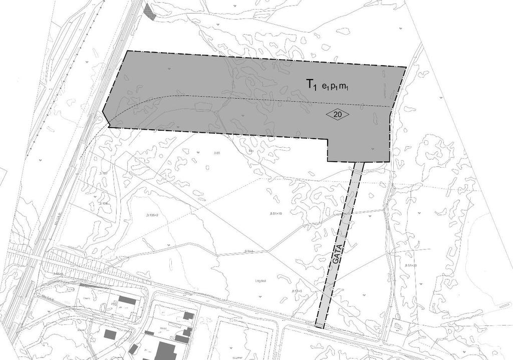 Planområdet för fastigheterna Mo 3:85 m.fl. Bild 1.