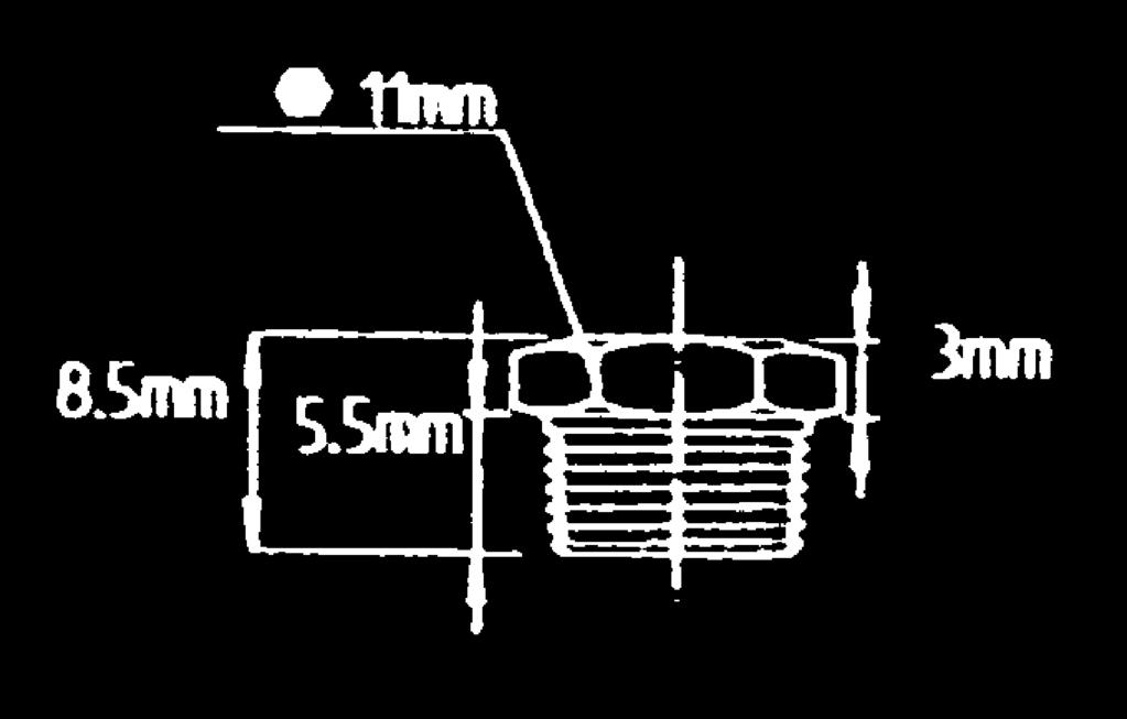 pluggar Plugg M6 x 1,0 5180142 1/ 4 28