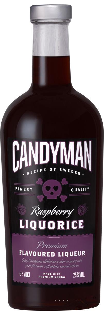 CANDYMAN RASPBERRY LIQUORICE FISK PURE RAW LICORICE DANMARK DANMARK