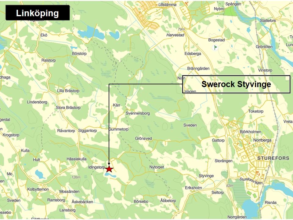 4 (9) Swerocks bergtäkt Styvinge söder om Linköping Verksamhet och farliga ämnen På Swerocks bergtäkter tillverkas olika typer av ballast till bygg- och anläggningsändamål samt asfalt.