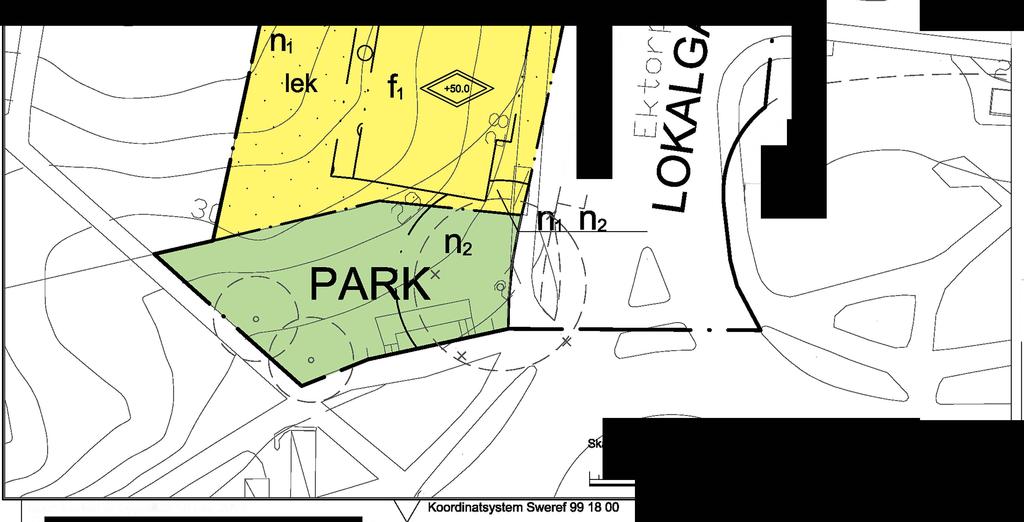 PLANBESTÄMMELSER Följande gäller inom områden med nedanstående beteckningar. Endast angiven användning och utformning är tillåten. Bestämmelser uti.n beteckning gäller inom hela planområdet.