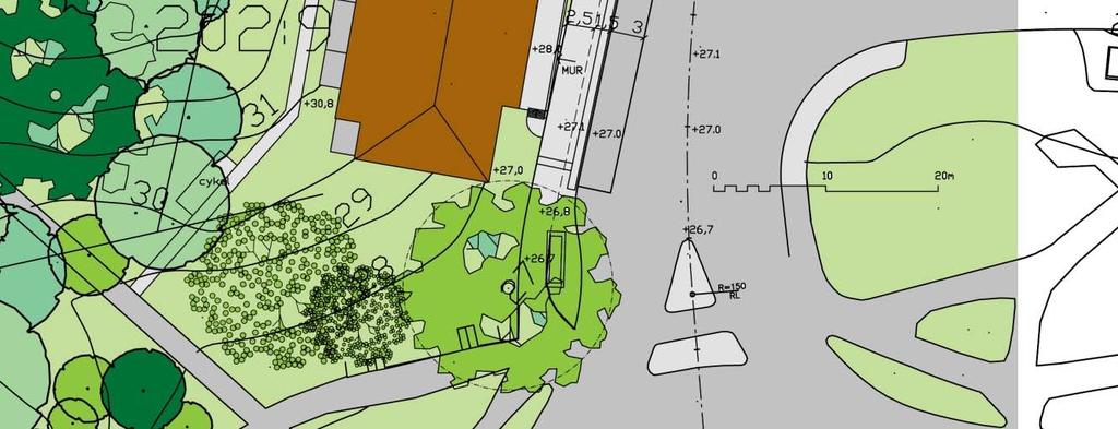 Planillustration (Berlin Arkitekter) Befintlig jätteek skyddas