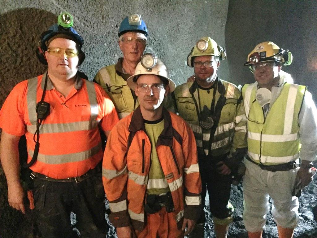Group/Senior Management Safety Walk at Tara Mine May