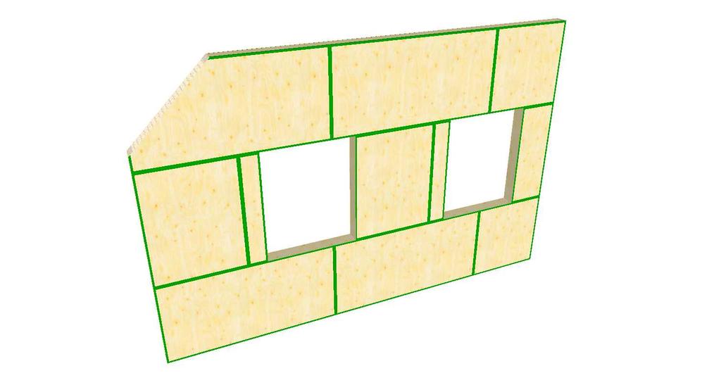 Genomskärning Isotimber 200mm vägg (Isotimber