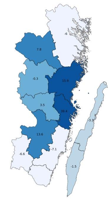 Gästnätter i Kalmar län, jan-sep 2018 2